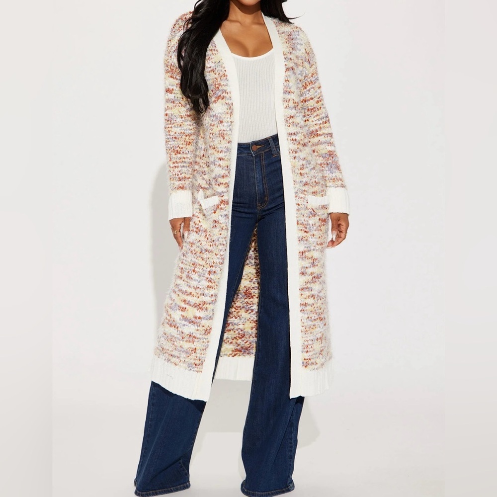 Confidence Boost Cardigan Sweater - Multi Color